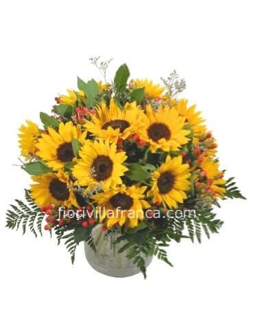 Bouquet di 7 girasoli